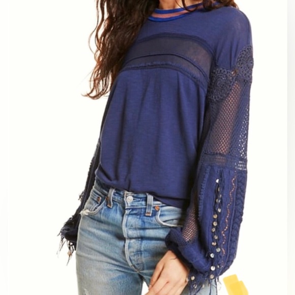 Free People Tops - Free People Marakesh Crochet Sweater